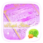 purple glitter android application logo